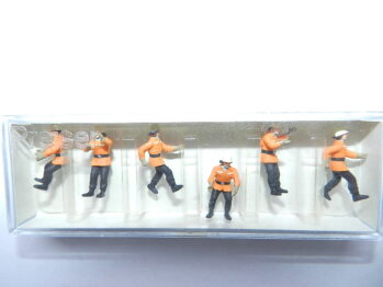Preiser 10242 Feuerwehrmänner , Schutzanzug   6 Stück H0 Figuren