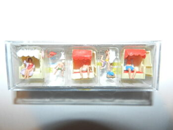 Preiser 10427 im Strankorb / spielende Kinder  6 Stück H0 Figuren Badende