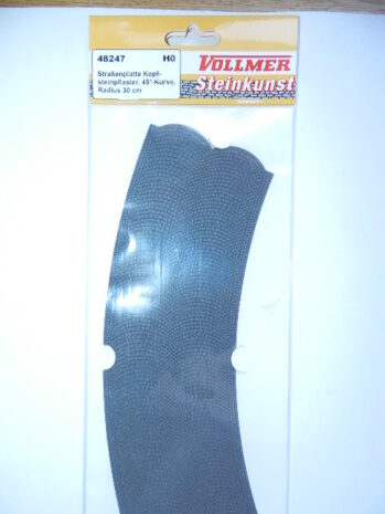 Vollmer  Steinkunst 48247 Kopfsteinpflaster 45° Kurve Radius 30cm