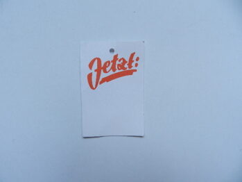 500 Karton-Etiketten JETZT 40x60mm m. Loch für Business