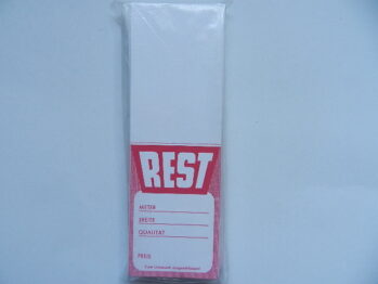 100 Stück Reste-Etiketten 70x205mm zum umfalten für Business