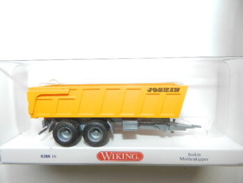 Wiking 0388 16 Joskin Muldenkipper orange FG silber