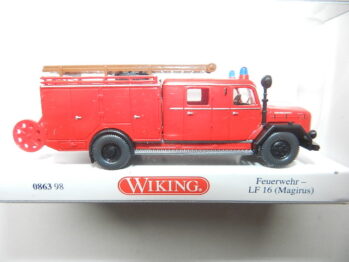 Wiking 0863 98 Magirus Eckhauber Feuerwehr LF 16  "lange Kabiene"