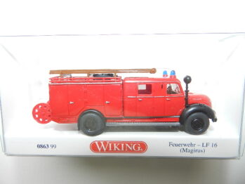 Wiking 0863 99 Magirus Rundhauber Feuerwehr LF 16  "lange Kabiene"