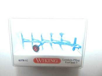 Wiking 0378 02 Lemken Pflug blau