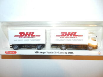 Wiking  PMS 82-13 Mercedes MB Atego Kofferlastzug DHL Post Museums shop