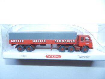 Wiking 0488 04 Mercedes MB LPS 333 Pritschensattelzug Mäuler