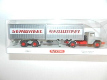 Wiking 0524 02 Magirus Eckhauber  Container-Sattelzug  SEAWHEEL 052402