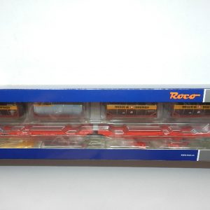 Roco 77389 B Doppeltaschen-Gelenkwagen T3000e, ÖBB/RCW , Tankcontainern Bertschi Neue Betriebsnummer