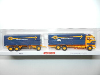 Wiking 0433 08 Volvo F89 Pritschen-Lastzug ASG 043308
