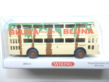Wiking 0722 05 Büssing D2U Doppeldecker-Bus BLUNA   072205