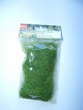 Busch 7370 Wildgras grün 6mm lange Fasern Grasflocken Grasfasern