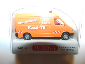 Wiking 0283 02 Mercedes MB Sprinter Kanal-TV Komunal 028302