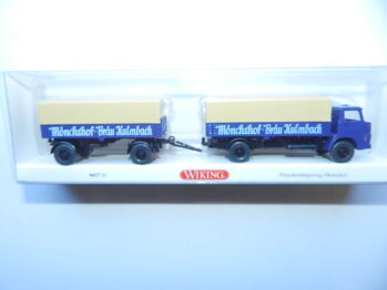 Wiking 0417 01 Henschel Pritschenhägerzug Mönchshof Bräu Kulmbach  041701