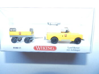 Wiking  0100 05 Land Rover mit Anhänger PTT Schweiz 010005