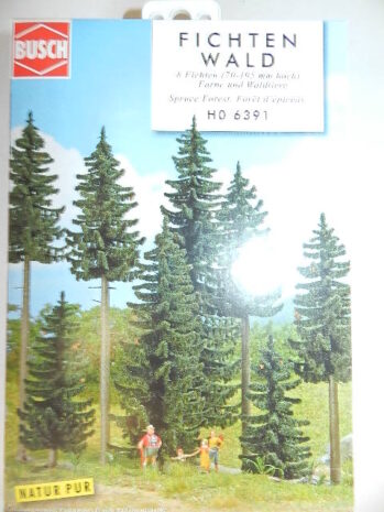Busch 6391 Fichtenwald 8 Stück 70-195mm Bausatz