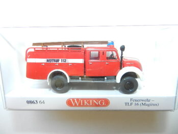 Wiking 0863 64 Magirus Rundhauber TLF 16 Feuerwehr Sondermodell INTERSCHUTZ