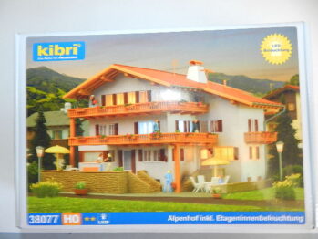 KIBRI  38077 Hotel Alpenhof inkl. Etageninnenbeleuchtung, Funktionsbausatz