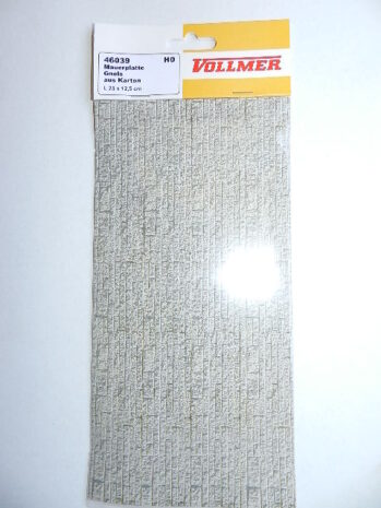 Vollmer 46039 Mauerplatte Gneis aus Karton