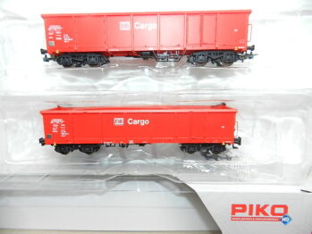 Piko 58234 DB AG 2er Set Offene Güterwagen Eaos Ep.V mit Sandladung