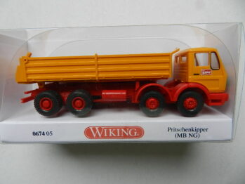 Wiking 0674 05 Mercedes MB NG 4achs Pritschenkipper BÖLLING 067405