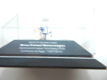 BUSCH   BENZ-PATENT-MOTOTWAGEN- Spielwarenmesse Nürnberg 2002