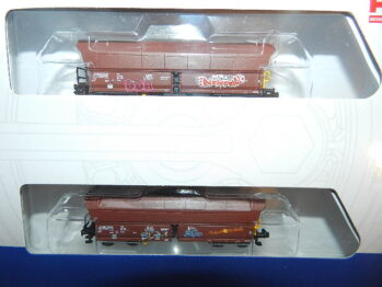 Piko 40716 2er Set Schüttgutwagen Falns mit Graffiti OnRail Ep. VI Spur N