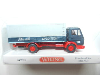 Wiking 0437 03 Pritschen-Lkw Mercedes MB NG "Spedition Schmidt" 043703