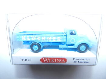 Wiking 0426 03 Magirus - Deutz Rundhauber Pritschen LKW  mit Ladekran Klöckner 042603