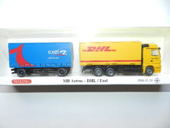 Wiking PMS 82-20, MB Actros Lastzug DHL / Exel Post-Museums-Shop