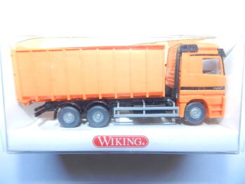 WIKING  672 01 33 Mercedes MB Actros Meiller-Abrollkipper orange  67201