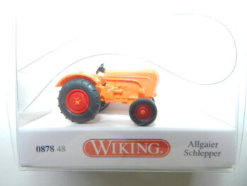 Wiking 0878 48 Allgaier Schlepper - orange Traktor 087848