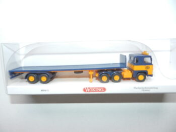 Wiking 0554 03 Flachpritschensattelzug Scania 111 ASG 055403