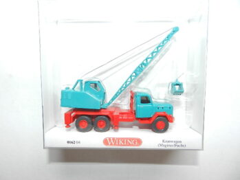 Wiking 0662 04 Magirus Fuchs Kranwagen wasserblau 066204