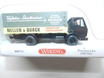 Wiking 0437 02 Pritschen-Lkw Mercedes MB NG "Nellen & Quack" 043702