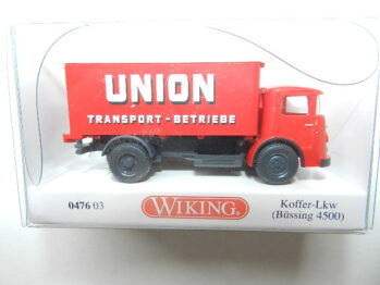 Wiking 0476 03 Büssing 4500 Koffer-LKW Union Transport 047603