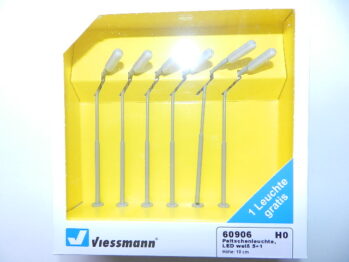 Viessmann 60906 H0 Peitschenleuchte, LED weiß, 5+1