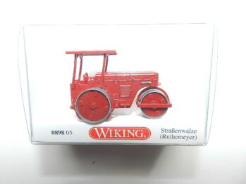Wiking  0898 05 Straßenwalze (Ruthemeyer) - purpurrot  089805