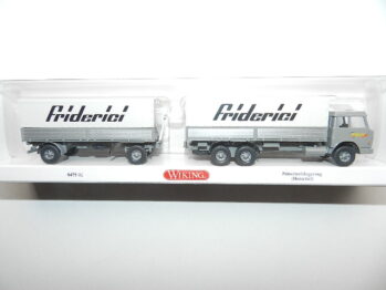 Wiking 0475 02 Henschel Pritschenhängerzug FRIDERICI 047502
