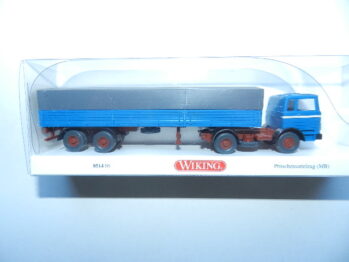 Wiking 0514 05 Mercedes MB LP 1620 Pritschensattelzug blau 051405