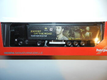 Herpa 316927 Mercedes MB Actros Giga Gardinenplanen-Sattelzug Wielton