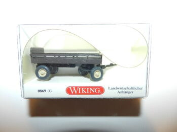 Wiking 0869 03 Landwirtschaftlicher Anhänger - grau-braun  086903
