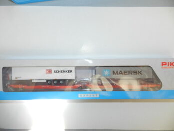 Piko 24619 Taschenwagen T3000e mit 1 Schenker Trailer und 1 40' Container Maersk