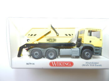 Wiking 0679 06 MAN TGS 6c  Absetzkipper Meiler gelb 067906