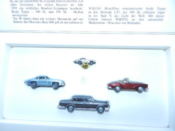 Wiking 990 38 50  Packung  Mercedes Jubiläumsklassiker MB  190SL / 300SL / 600    99038