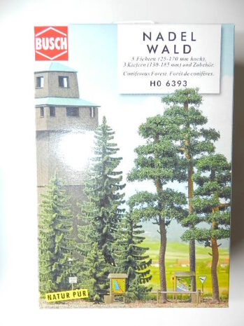 Busch 6393  Fichten- & Kiefernwald Bausatz