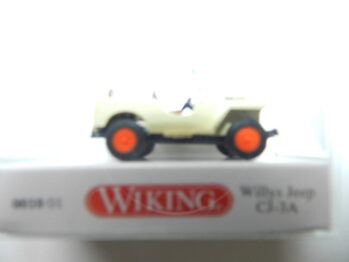 Wiking 0010 01 Willys Jeep CJ-3A - elfenbeinbeige 001001