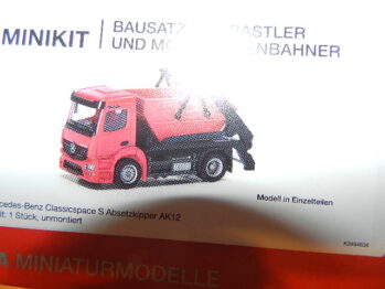 Herpa 013994  MiniKit: Mercedes-Benz Actros S Absetzkipper AK12, rot