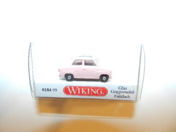 Wiking 0184 99 Glas Goggomobil rosa Faltdach geschlossen 018499
