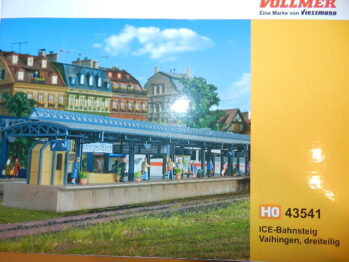 Vollmer 43541 H0 ICE-Bahnsteig Vaihingen, dreiteilig